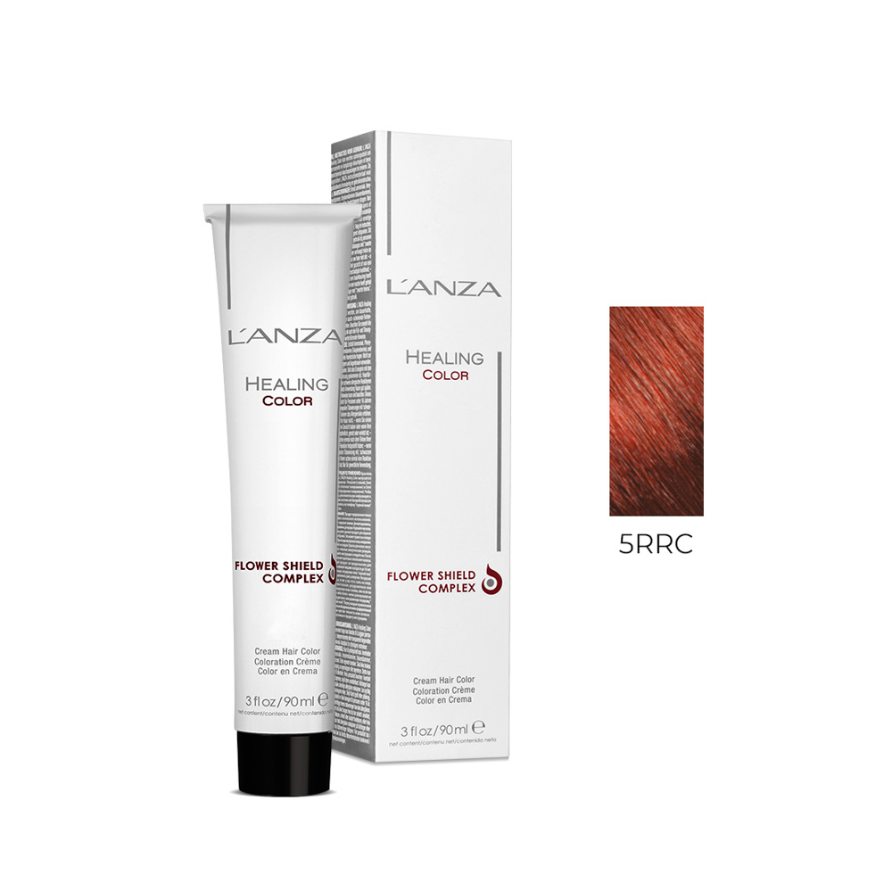 Крем-фарба для волосся LʼANZA Healing Hair Color Cream (Колір: 5RRC Середній ультрачервоно-мідний коричневий) - 1